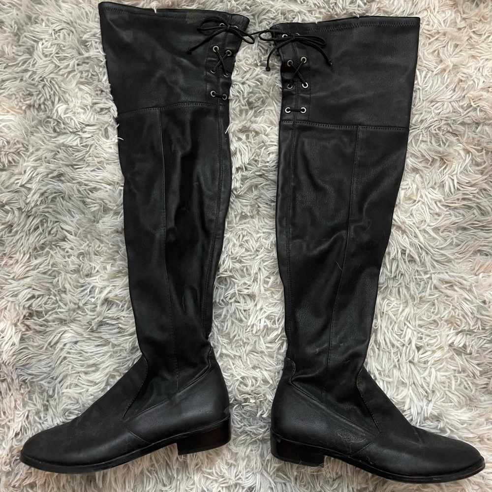 Vince Camino High Knee Black Boots